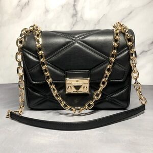 Michael Kors Serena Small Quilted Faux Leather Crossbody Bag